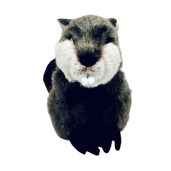 Duluth Trading Company Angry Beaver Plush Stuffed Animal Red Plaid Shirt - Picture 2 of 10